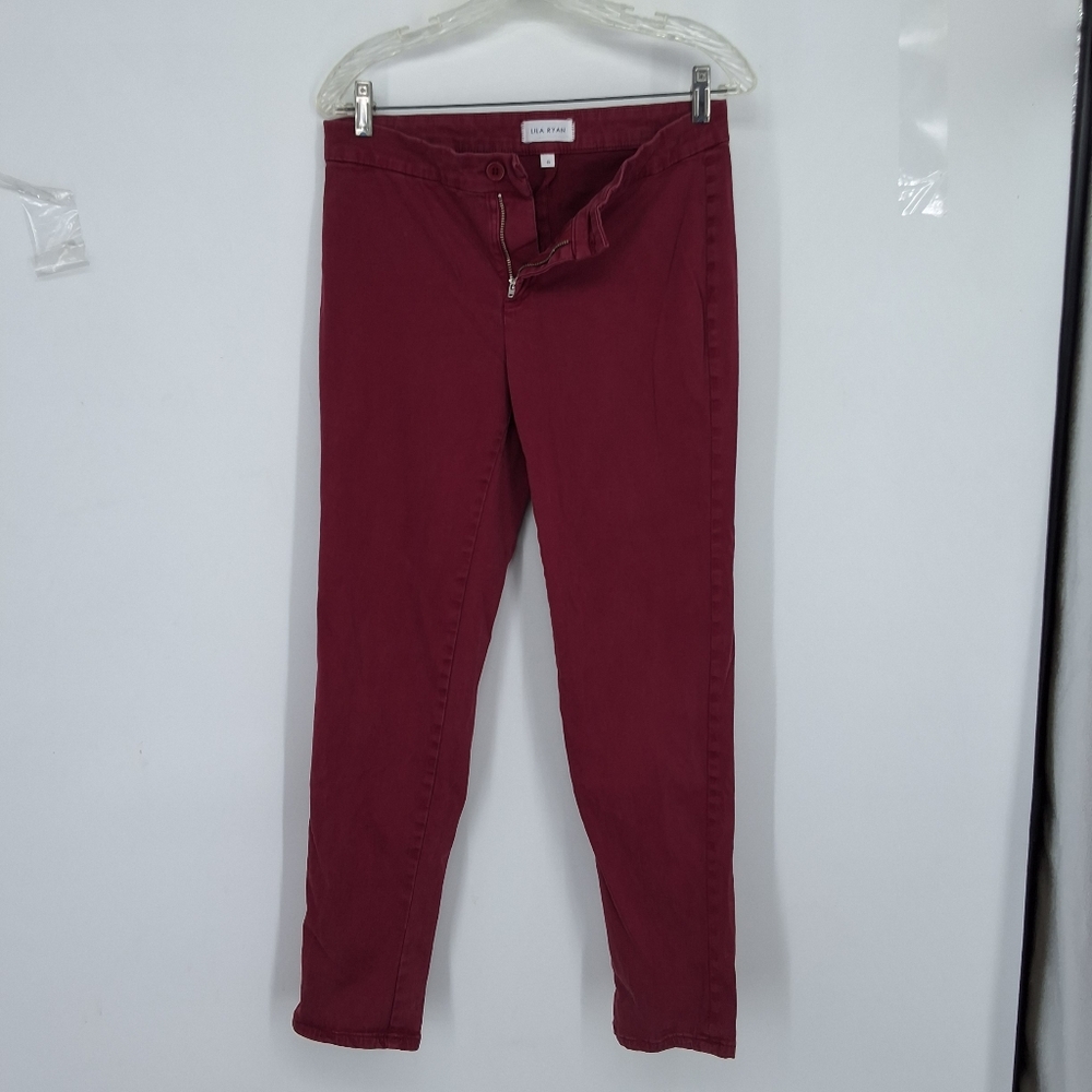 LILA RYAN Size 6 Deep Red Jeans